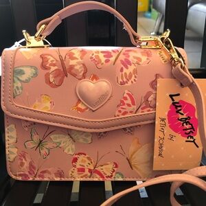 Betsey Johnson spring Pink Butterfly Women's Bag